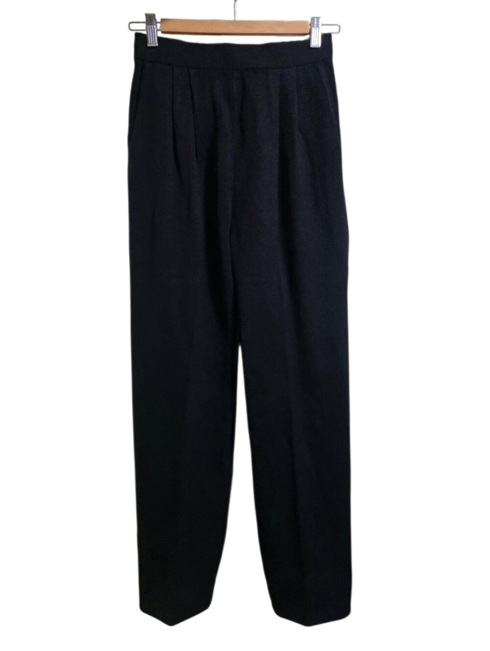 St. John Basics Black Santana Knit Pants Size 2